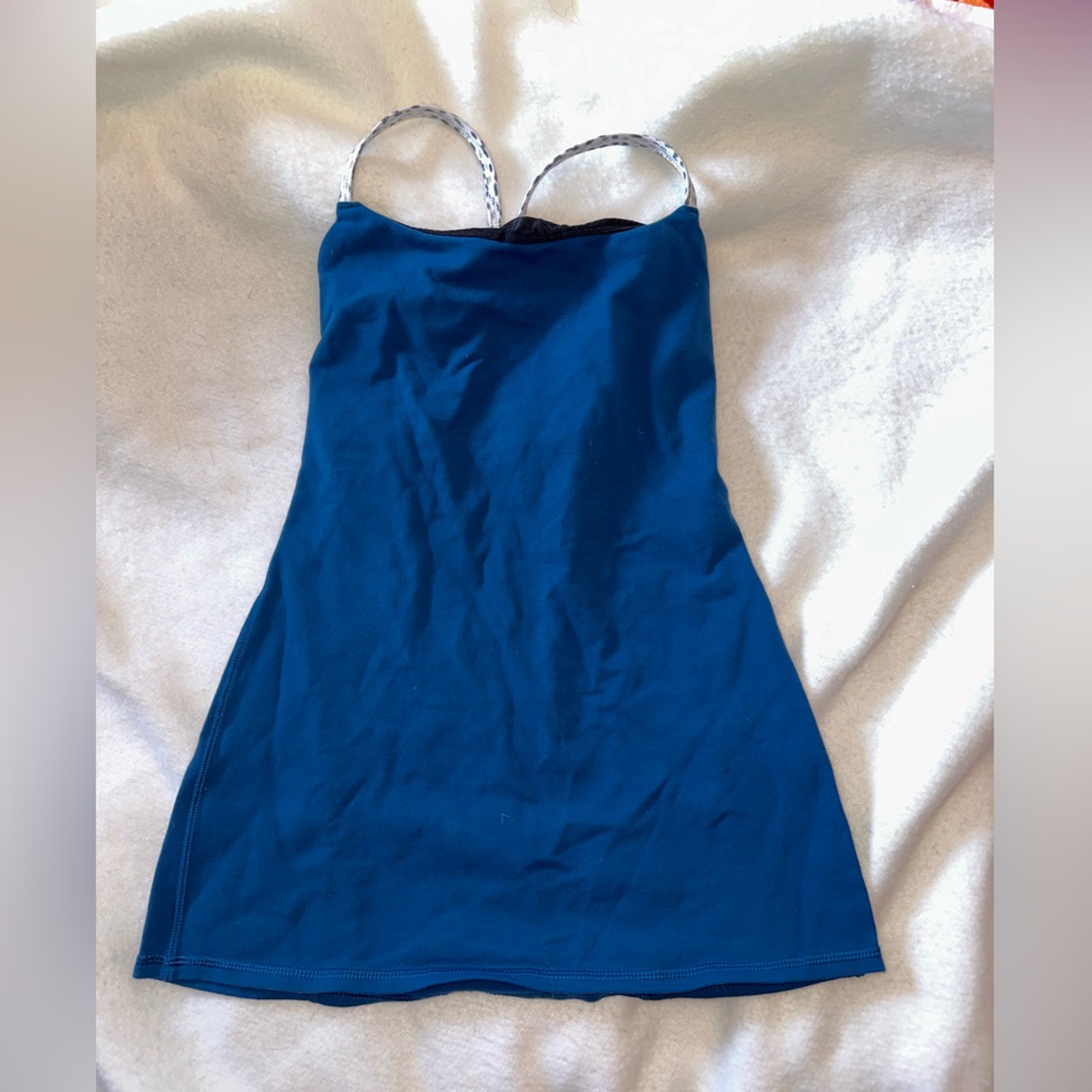 Blue lululemon tank top